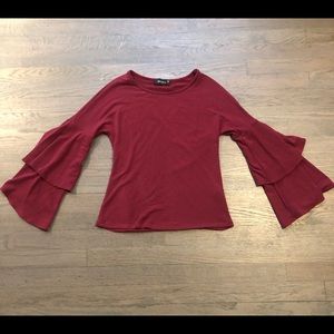 Six fifty clothing bell sleeve top